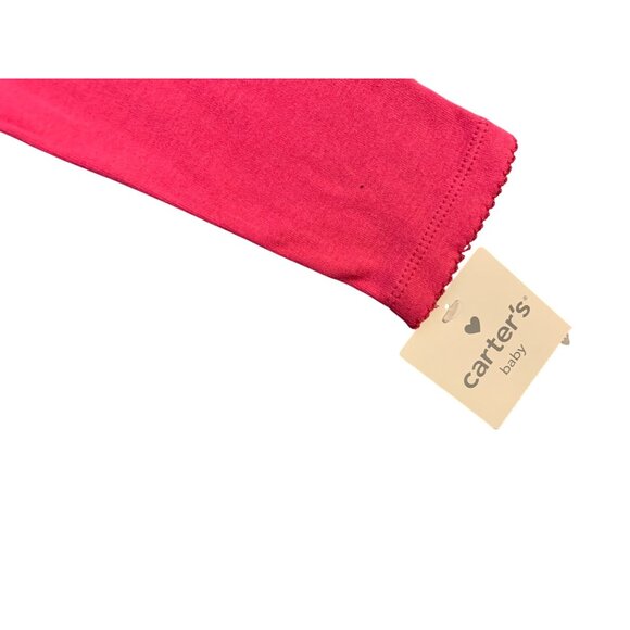 New Carters Pink Girls Infant baby Size 12 months Pink Cardigan snap up jacket c - Picture 2 of 4